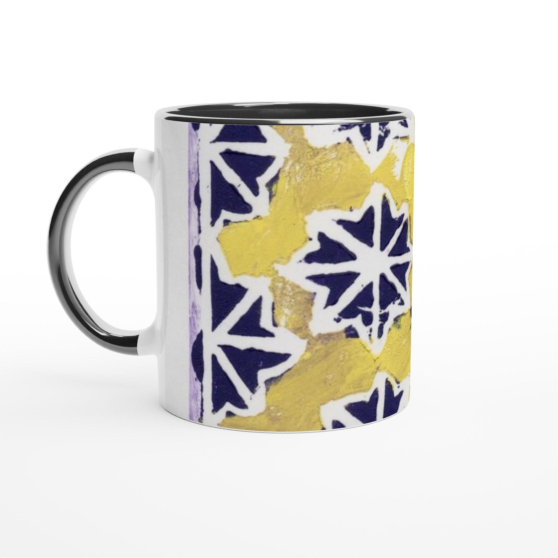 White 11oz Ceramic Mug with Color Inside