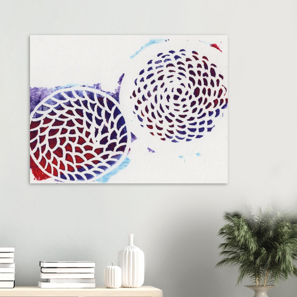 Multicolor Woven Circles Museum-Quality Matte Paper Poster