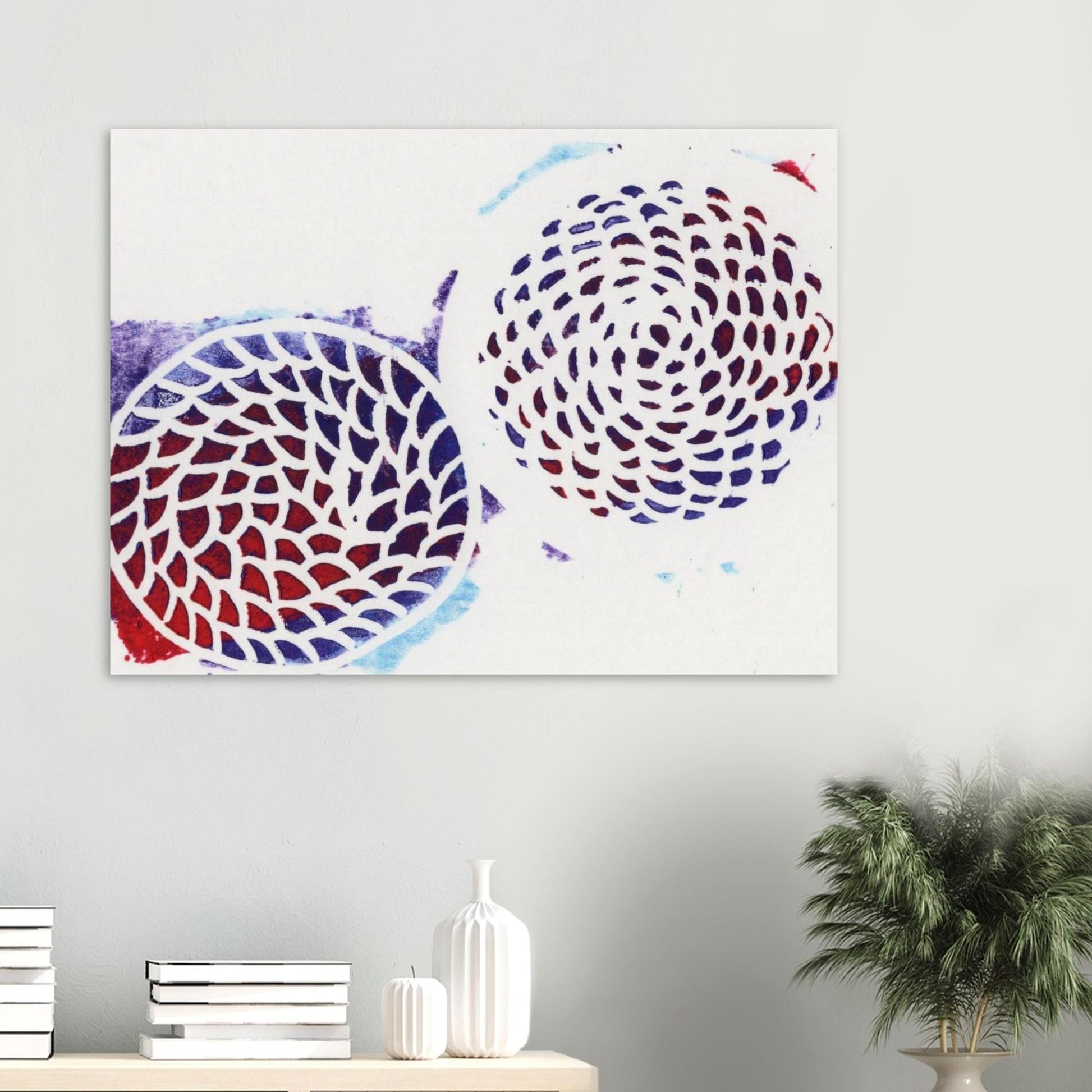 Multicolor Woven Circles Museum-Quality Matte Paper Poster
