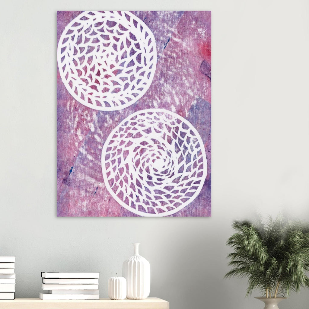 Faded Woven Circles Premium Semi-Glossy Paper Poster