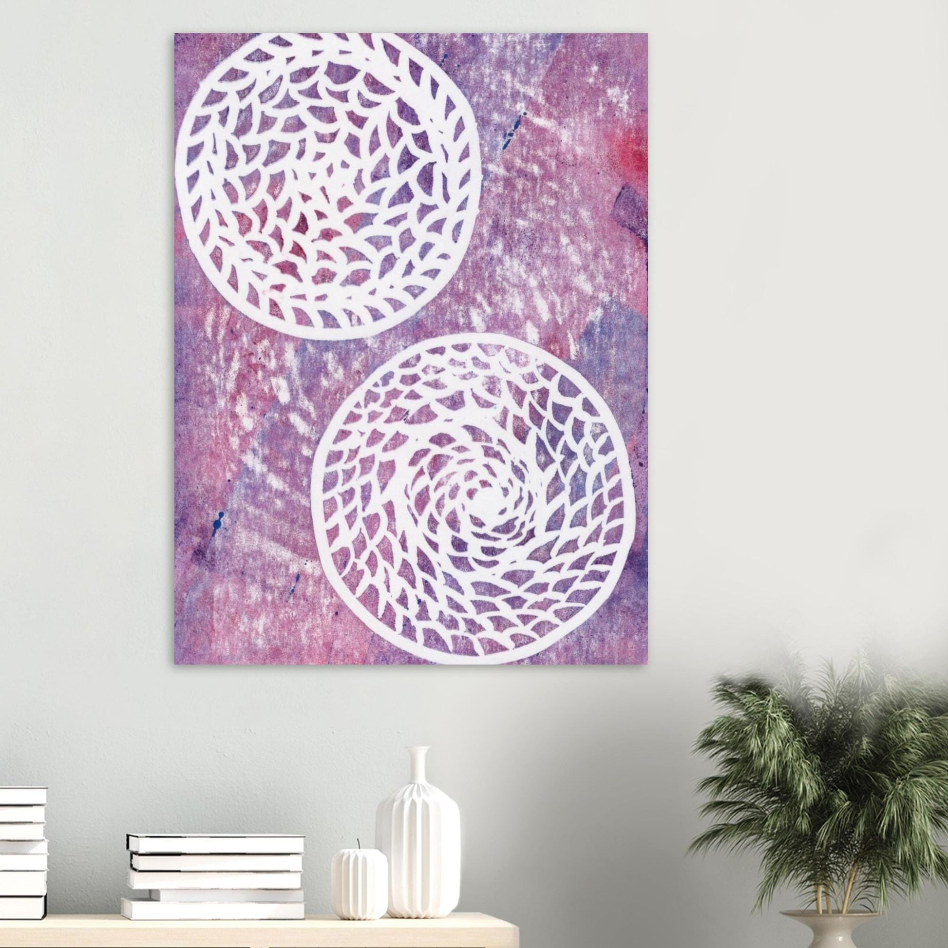 Faded Woven Circles Premium Semi-Glossy Paper Poster