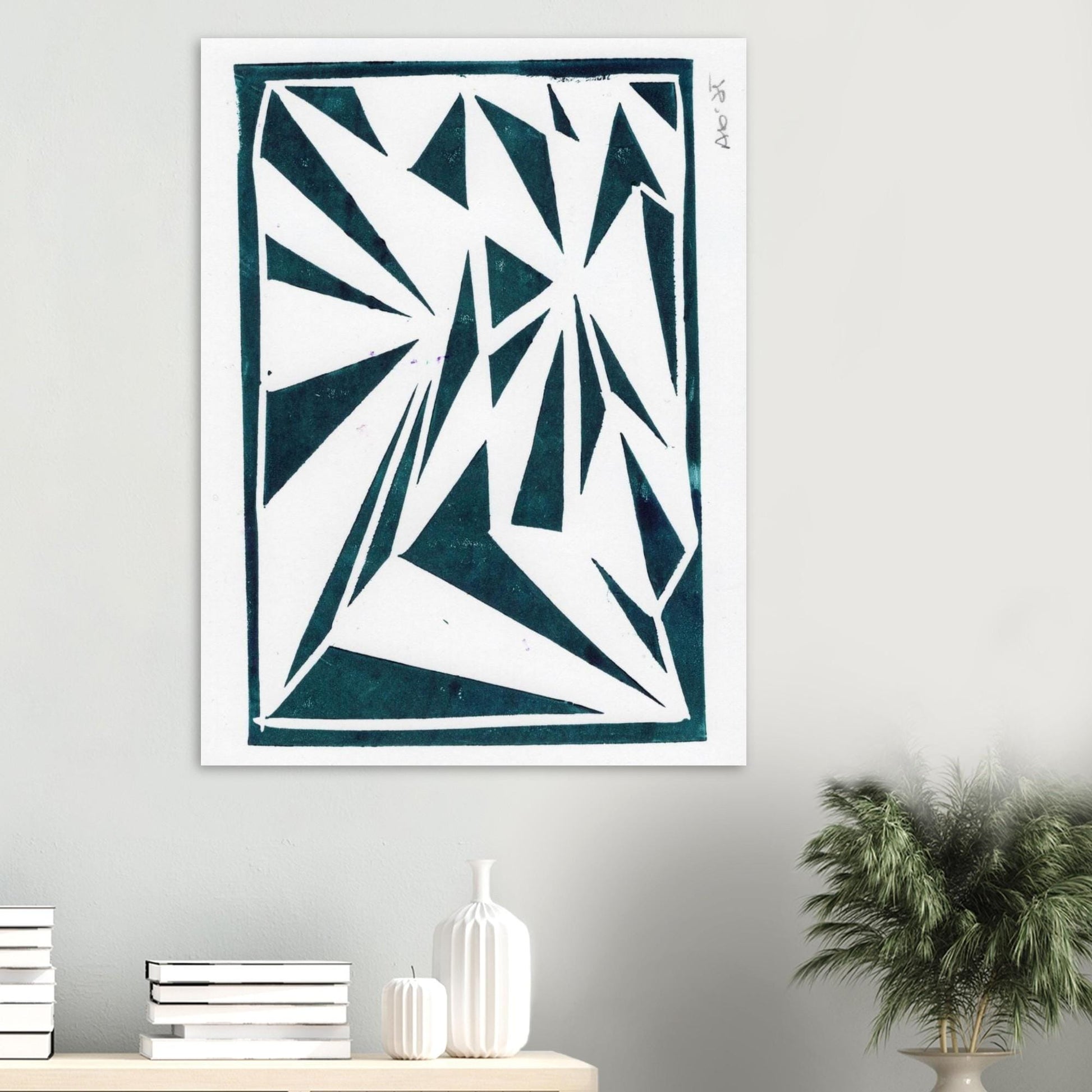 Green Flying Triangles
