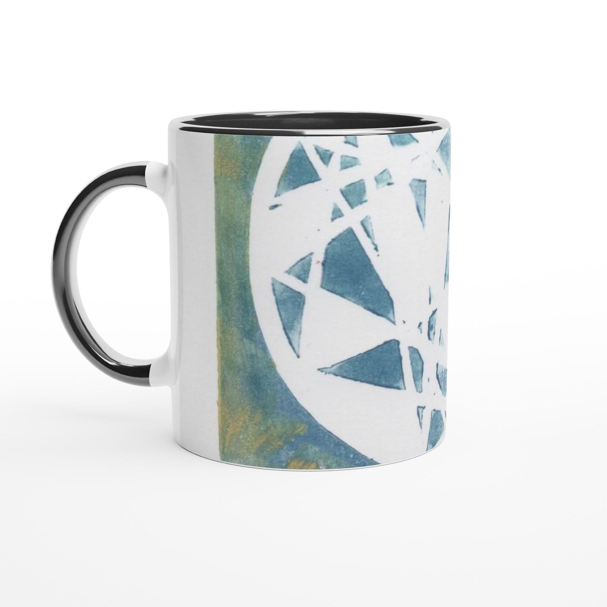 White 11oz Ceramic Mug with Color Inside