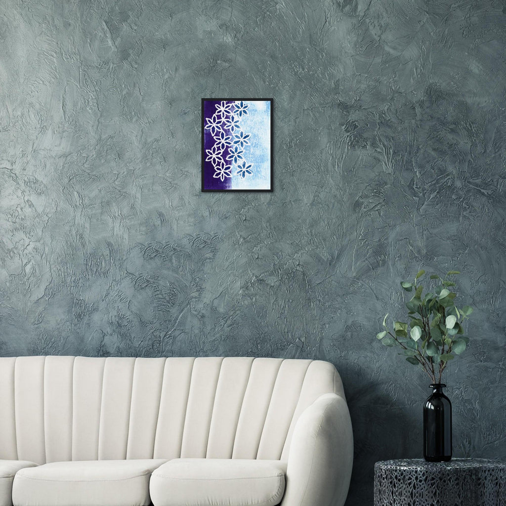 Flower Motion Premium Matte Paper Wooden Framed Poster