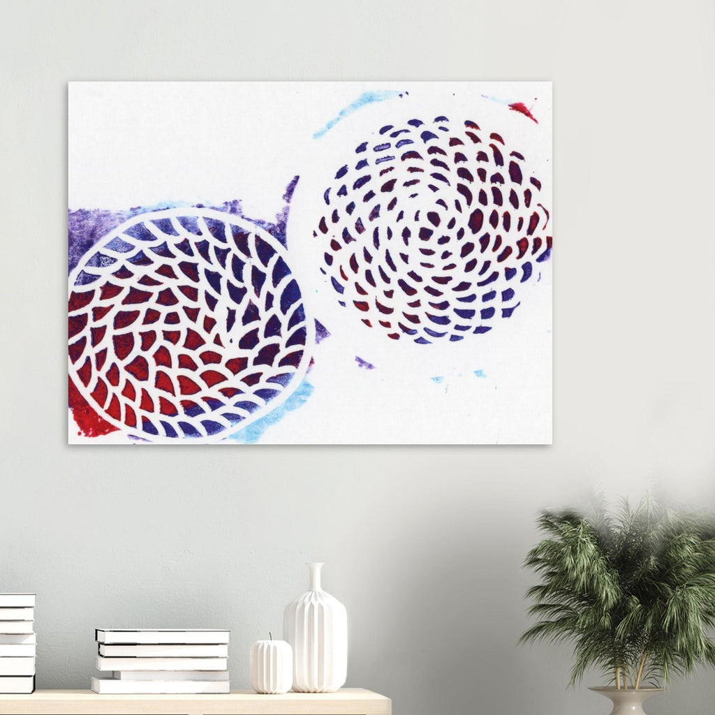 Multicolor Woven Circles Premium Matte Paper Poster (Imperial)
