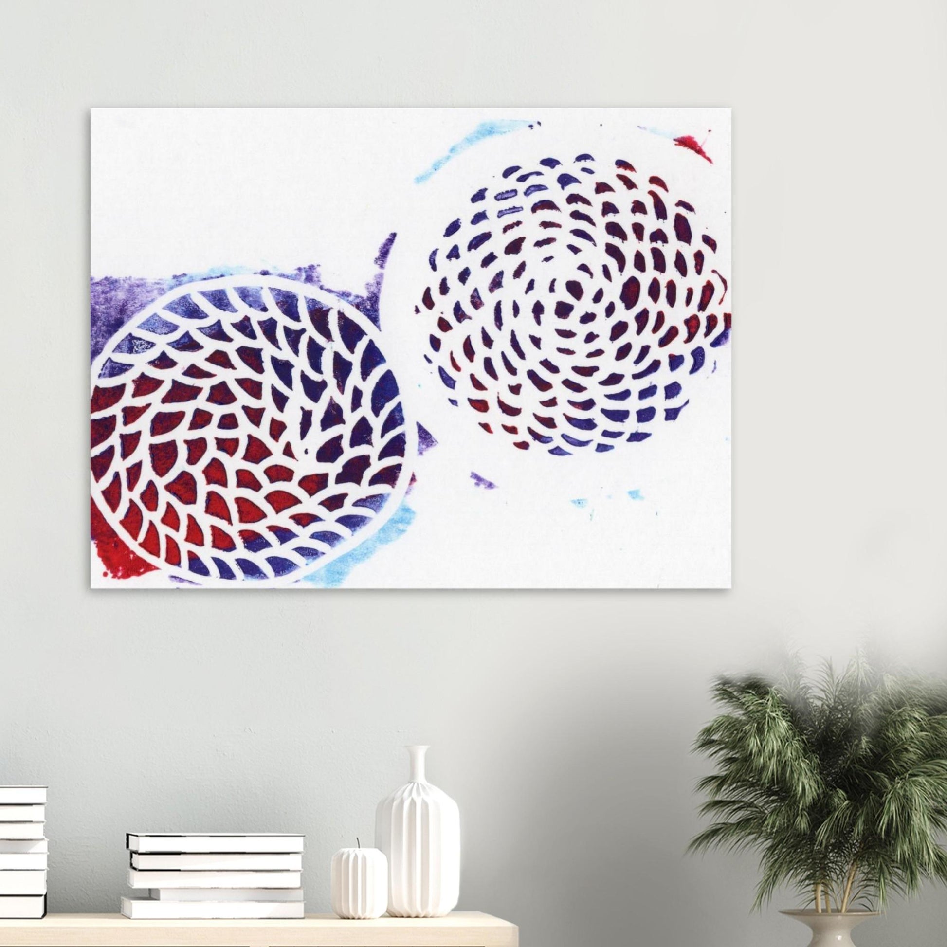 Multicolor Woven Circles Premium Matte Paper Poster (Imperial)