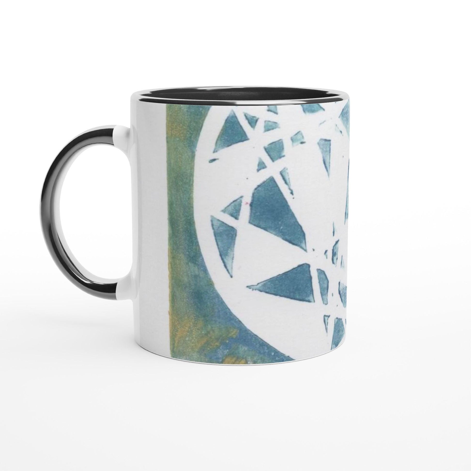 White 11oz Ceramic Mug with Color Inside