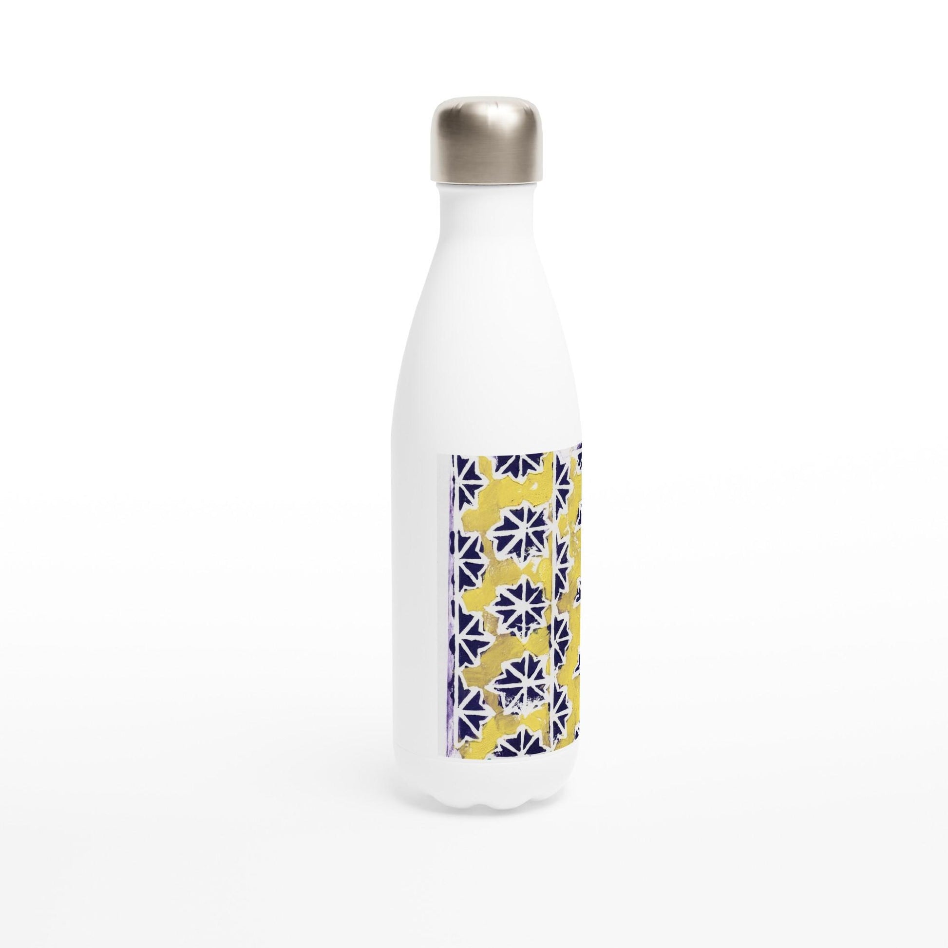 White 17oz Stainless Steel Water Bottle