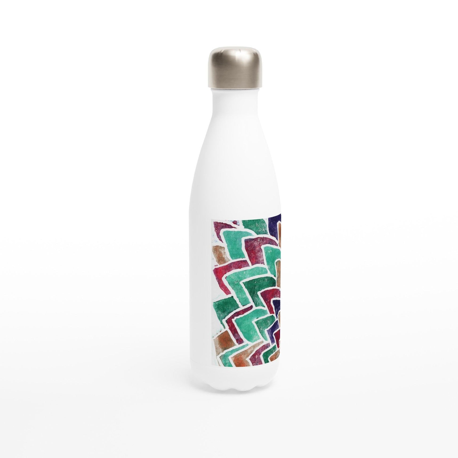 White 17oz Stainless Steel Water Bottle