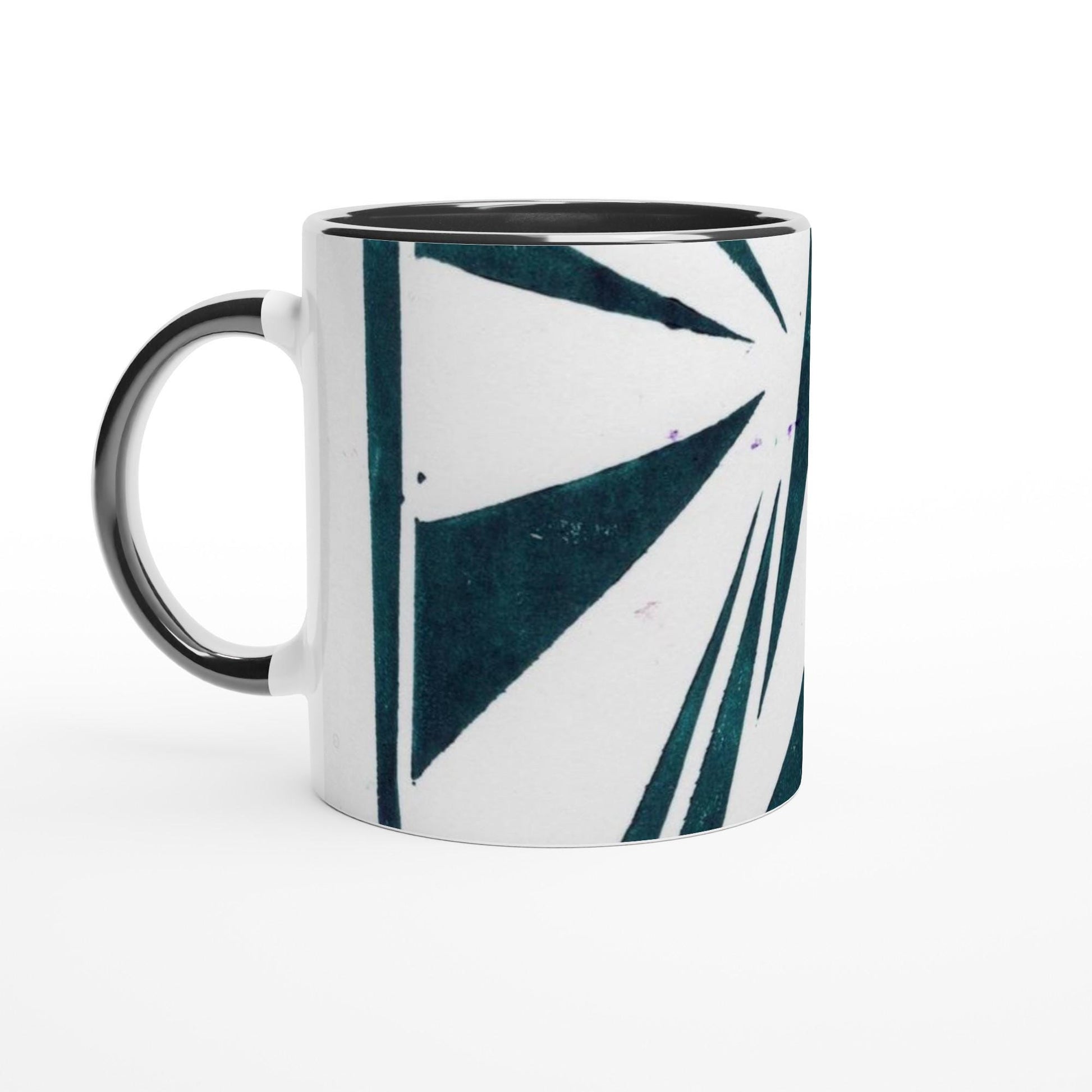 White 11oz Ceramic Mug with Color Inside
