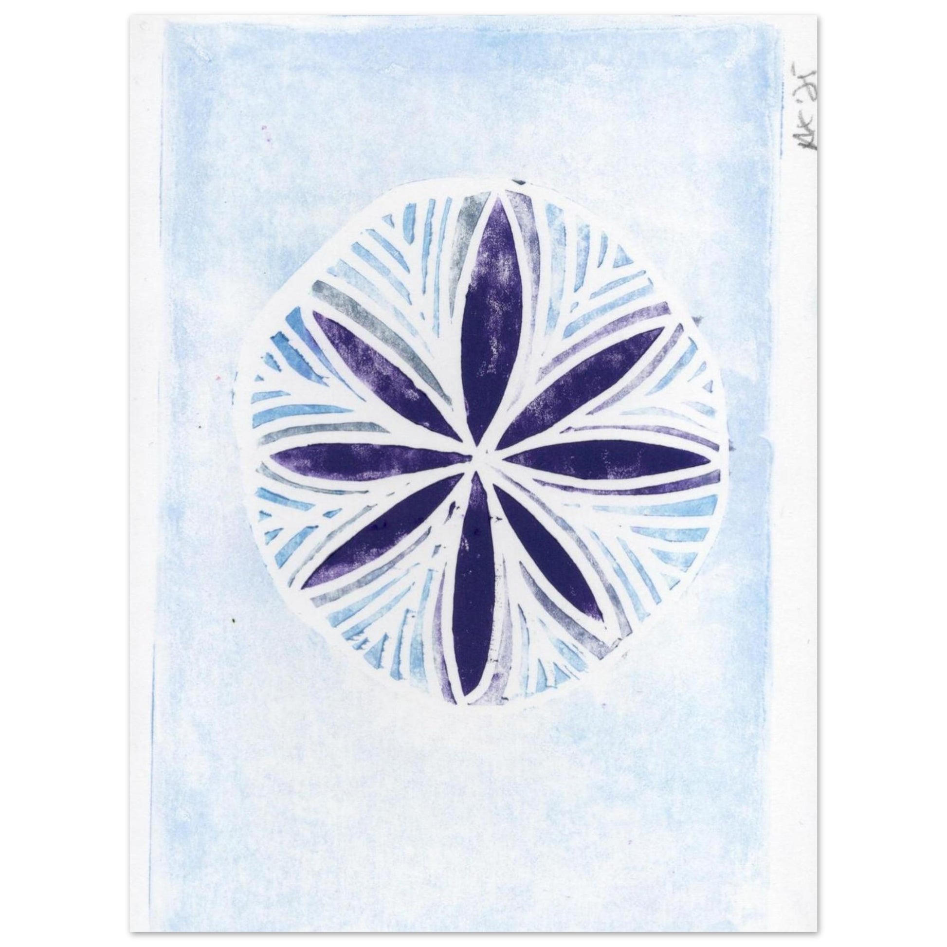 Blue and Purple Medallion