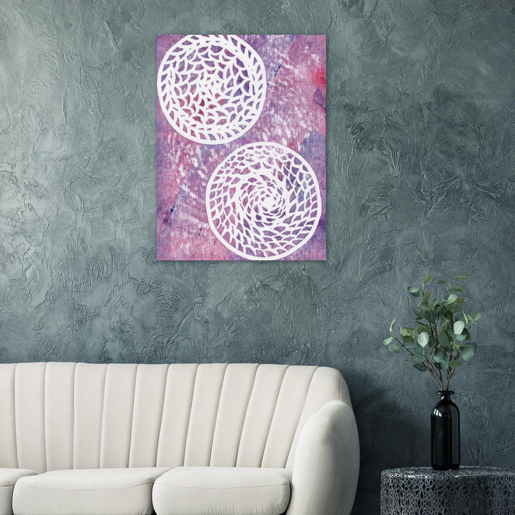 Faded Woven Circles Premium Semi-Glossy Paper Poster