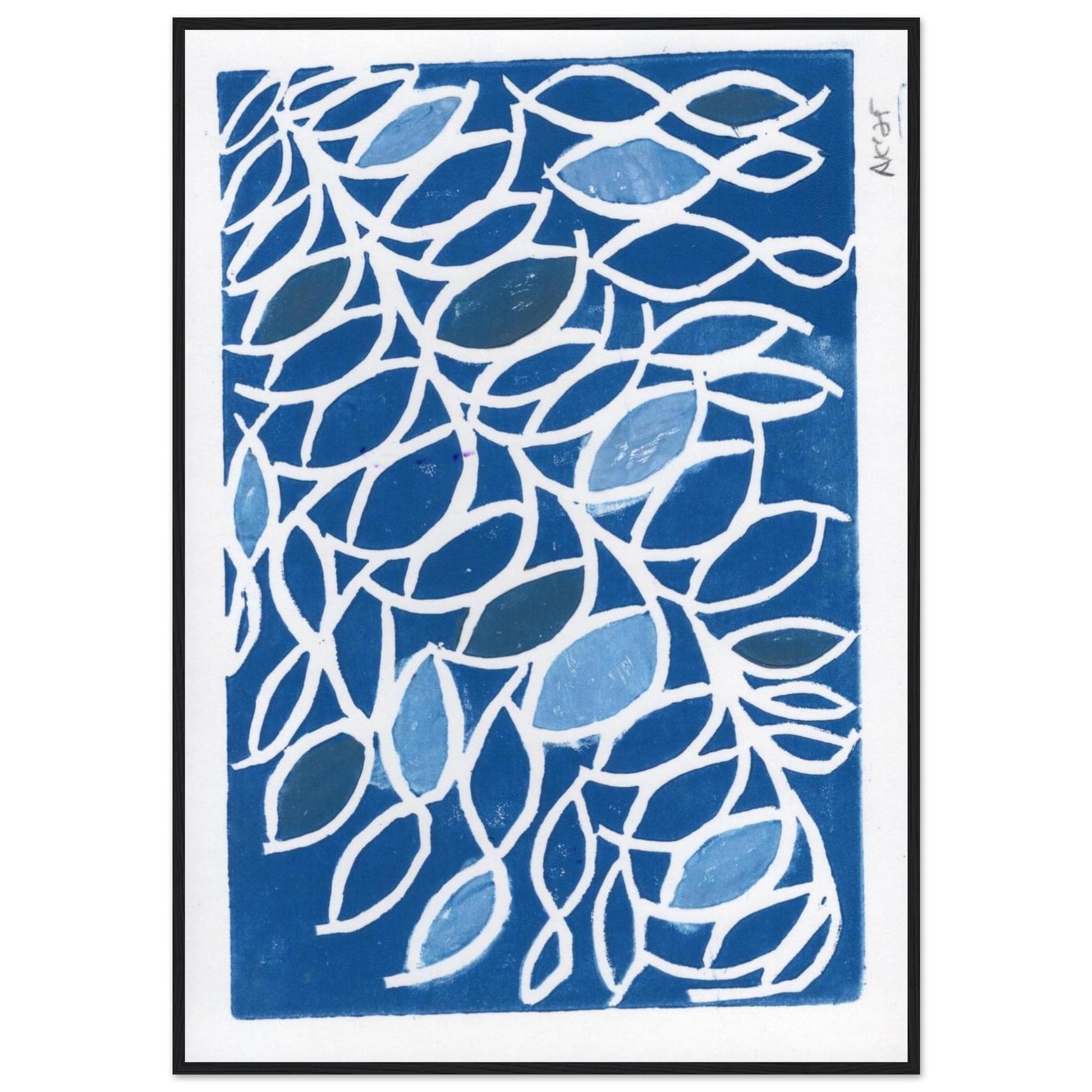 Classic Semi-Glossy Paper Wooden Framed Poster