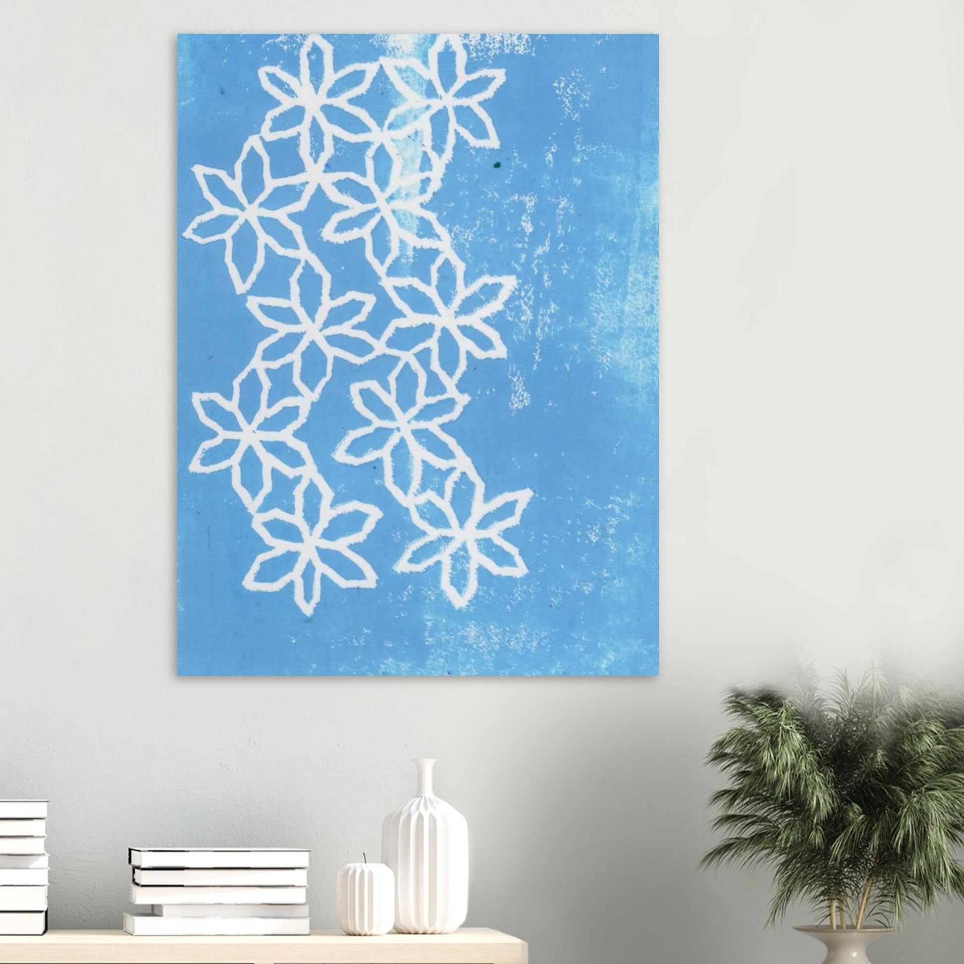 Flowers on Ice Museum-Quality Matte Paper Poster