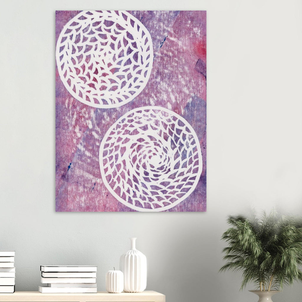 Faded Woven Circles Museum-Quality Matte Paper Poster