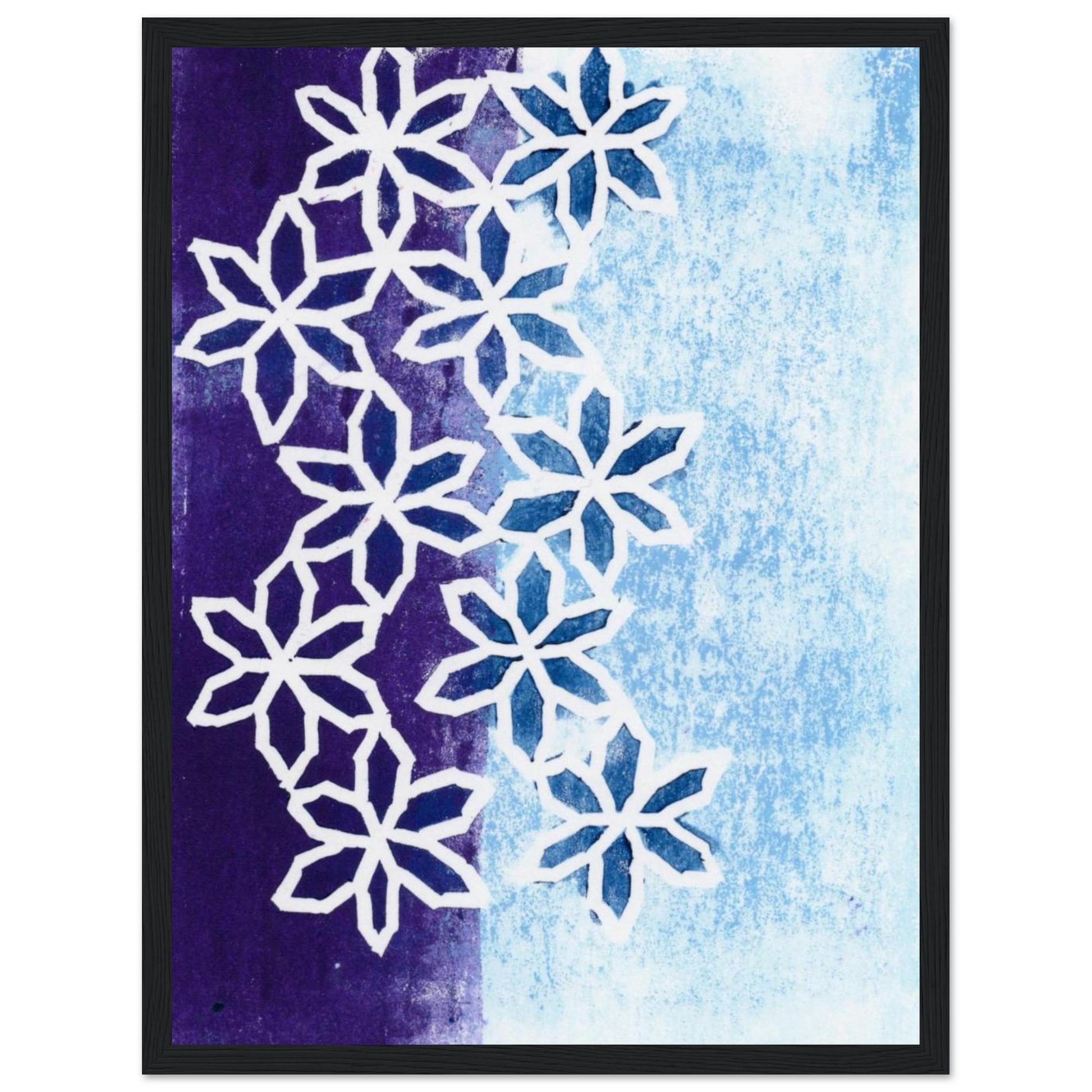 Flower Motion Premium Matte Paper Wooden Framed Poster