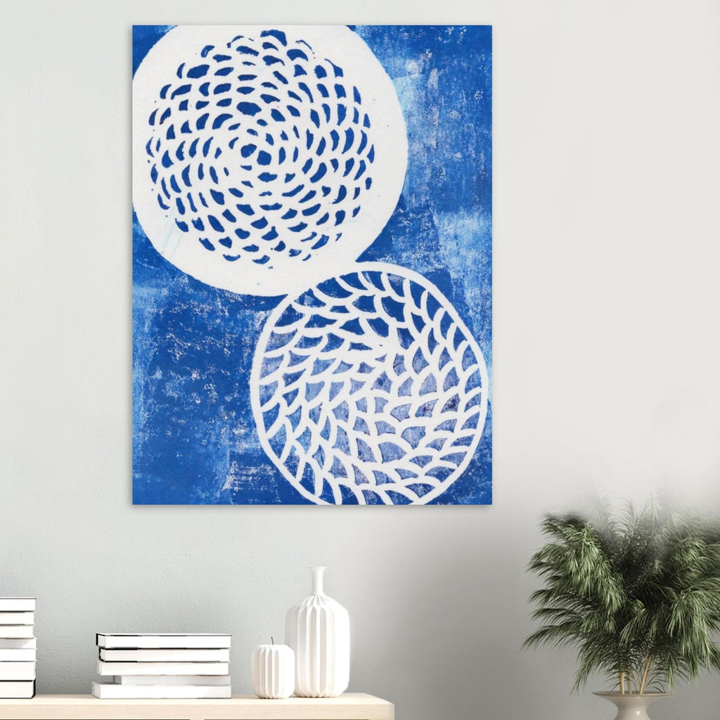 Woven Blue Circle Museum-Quality Matte Paper Poster