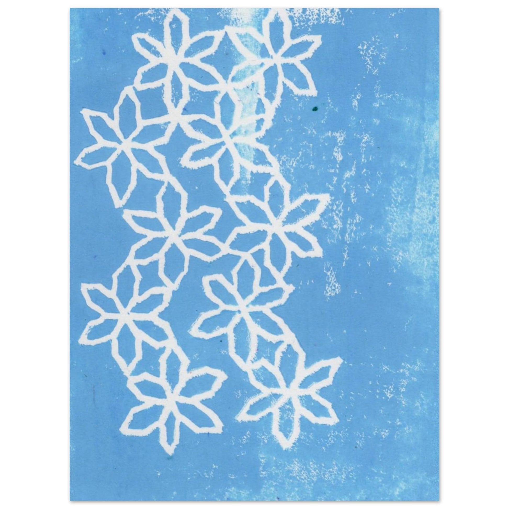 Flowers on Ice Museum-Quality Matte Paper Poster