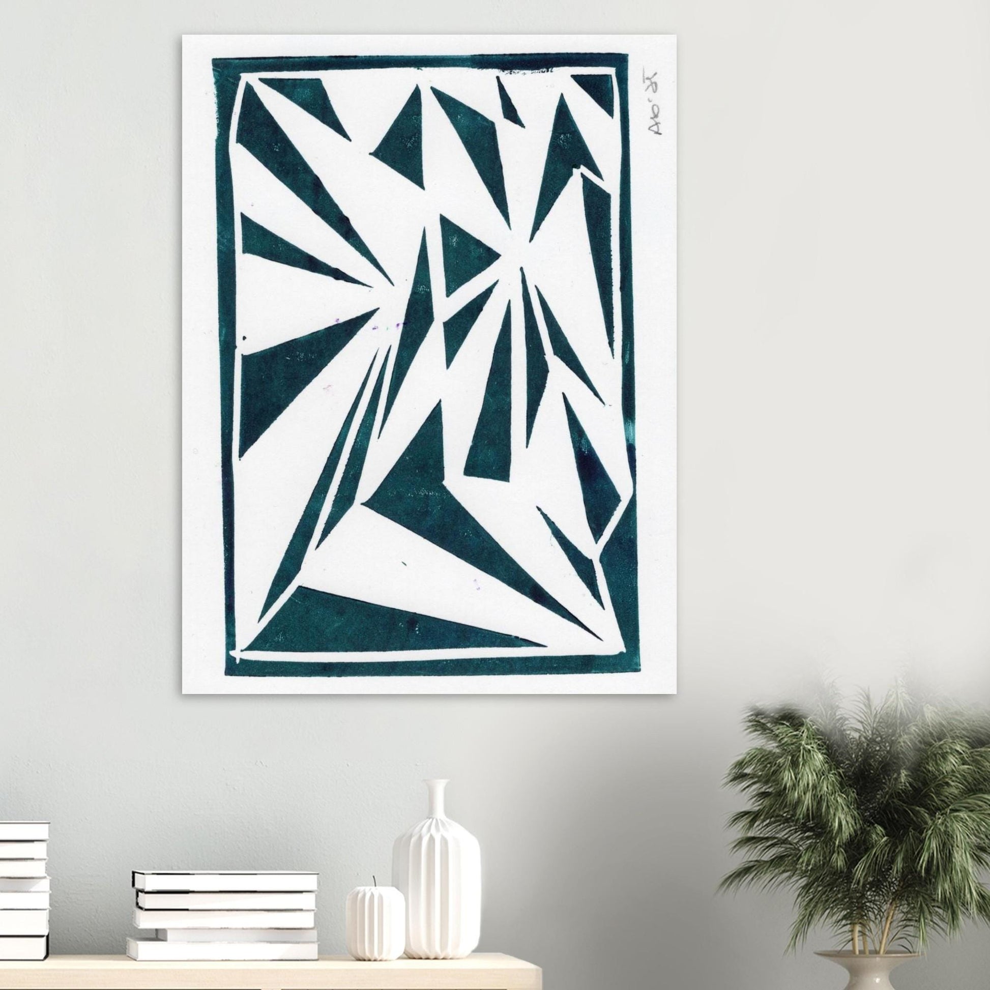 Green Flying Triangles