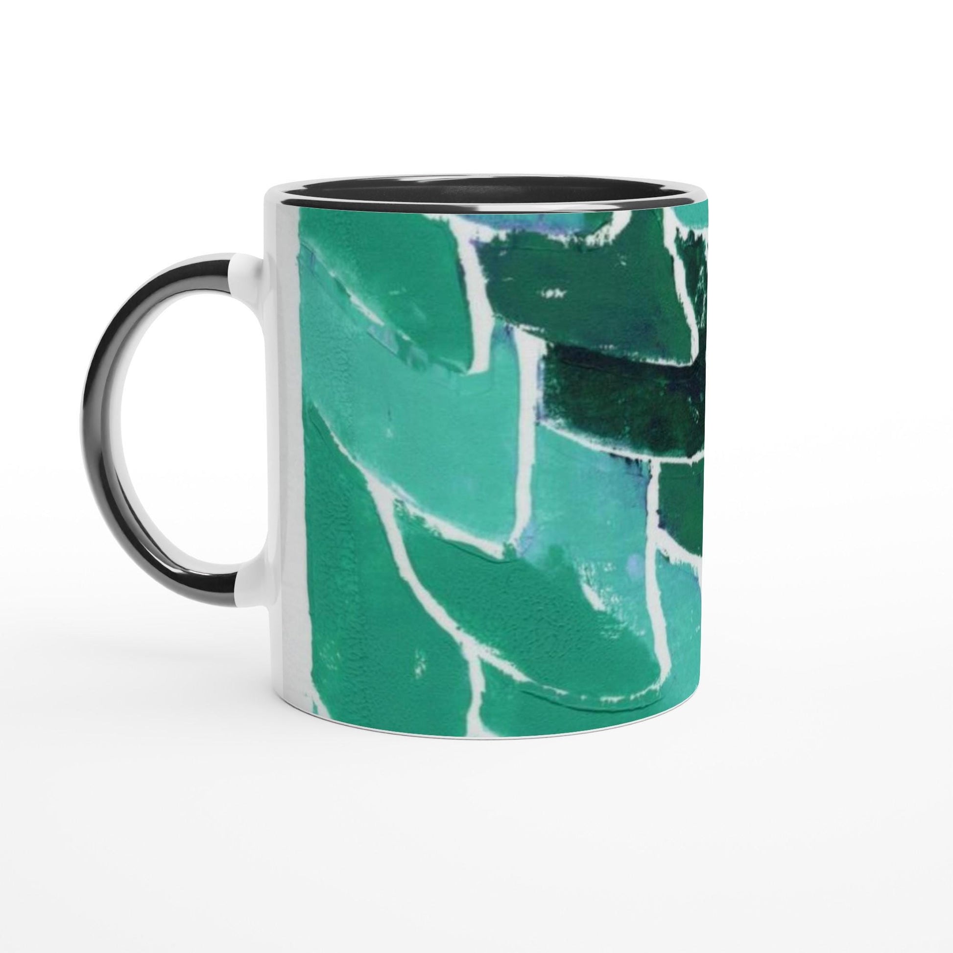 White 11oz Ceramic Mug with Color Inside