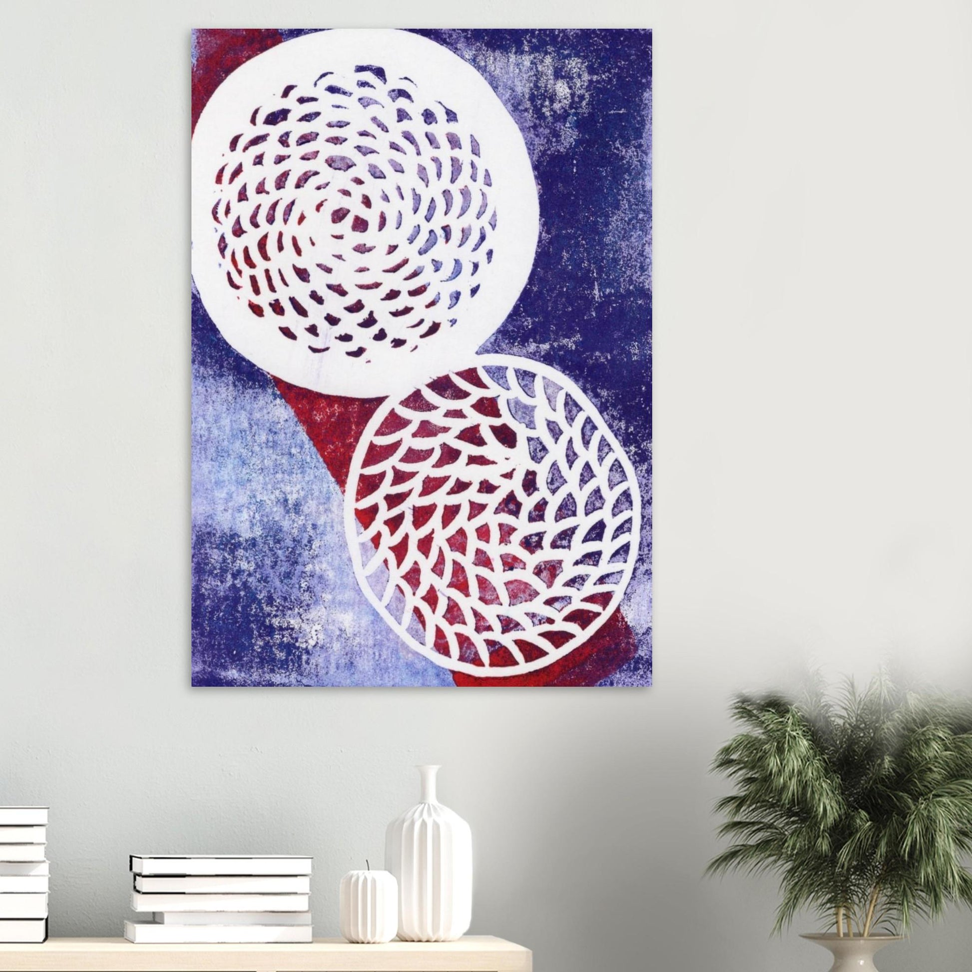 Rebel Woven Circle Aluminum Print (Imperial)