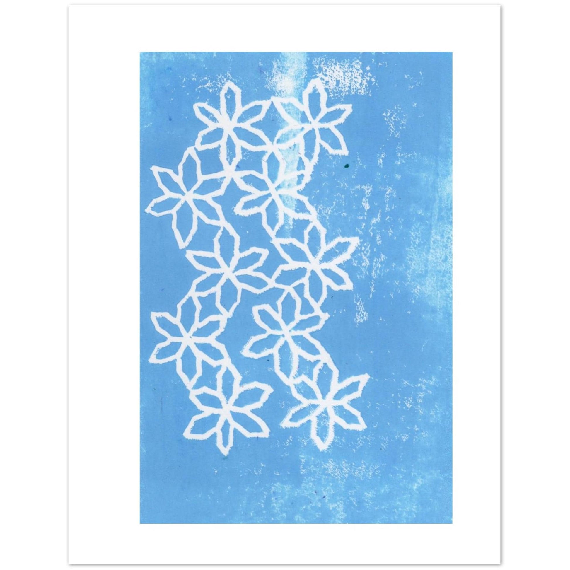 Flowers on Ice Pack of 10 Greeting Cards (US & CA)