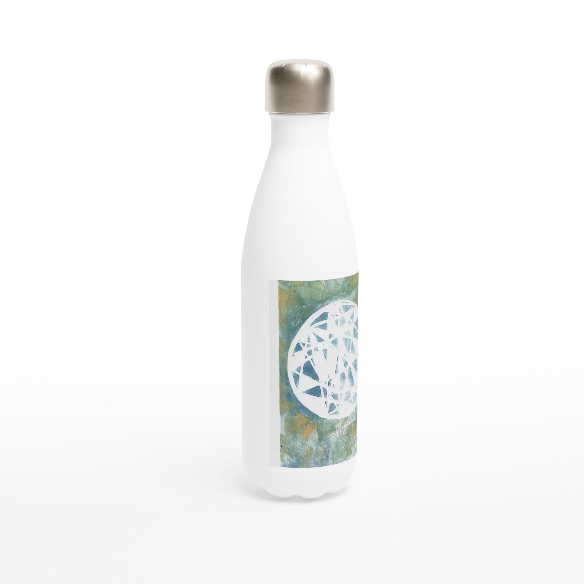 White 17oz Stainless Steel Water Bottle