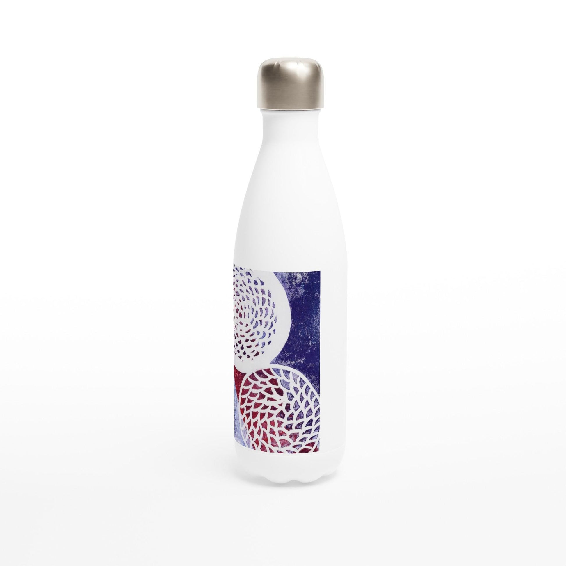 White 17oz Stainless Steel Water Bottle