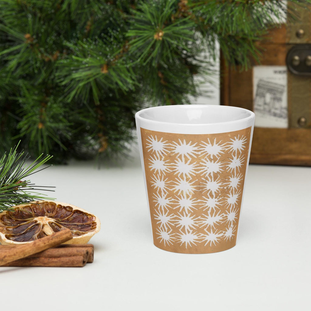 Yellow Royal Stars Latte mug