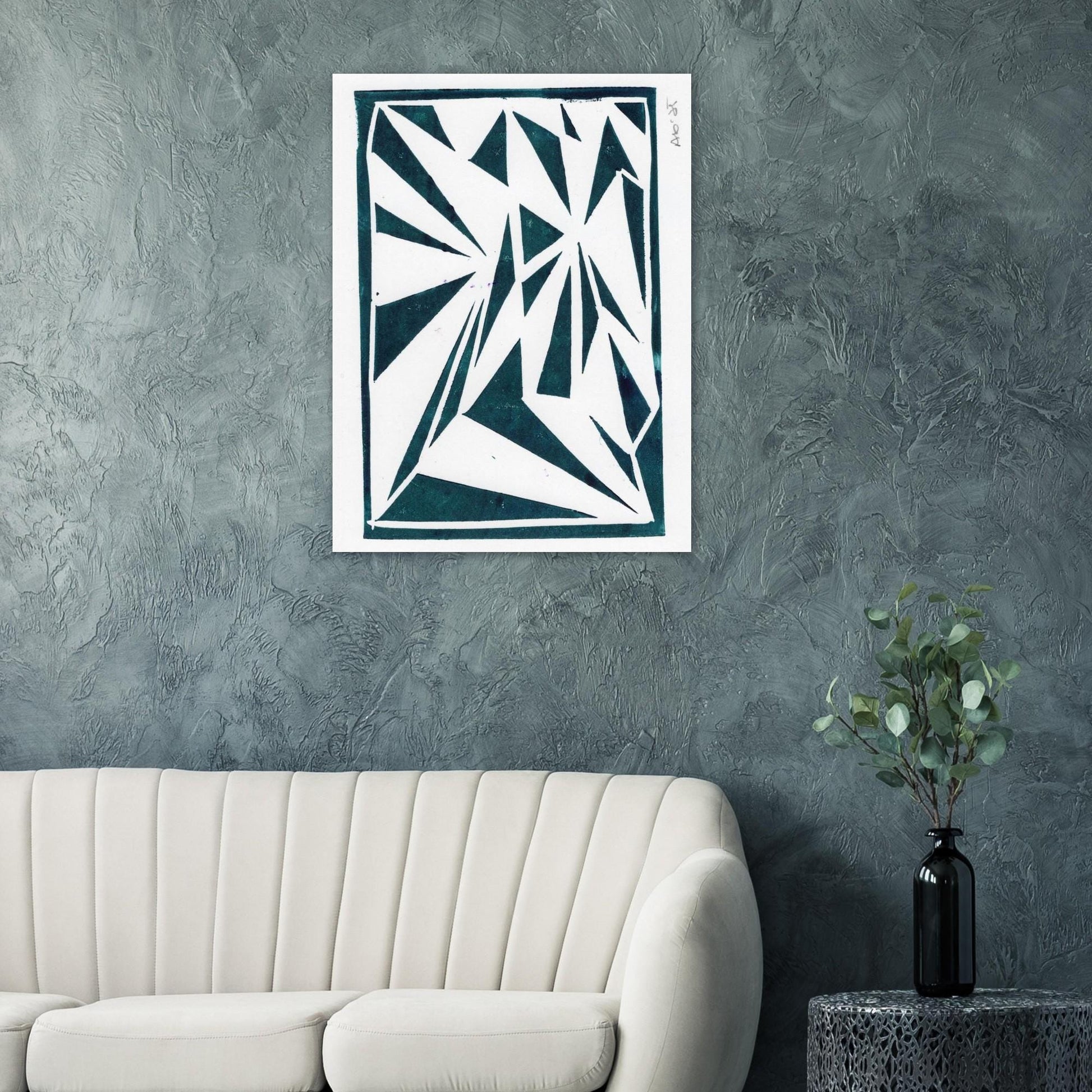 Green Flying Triangles