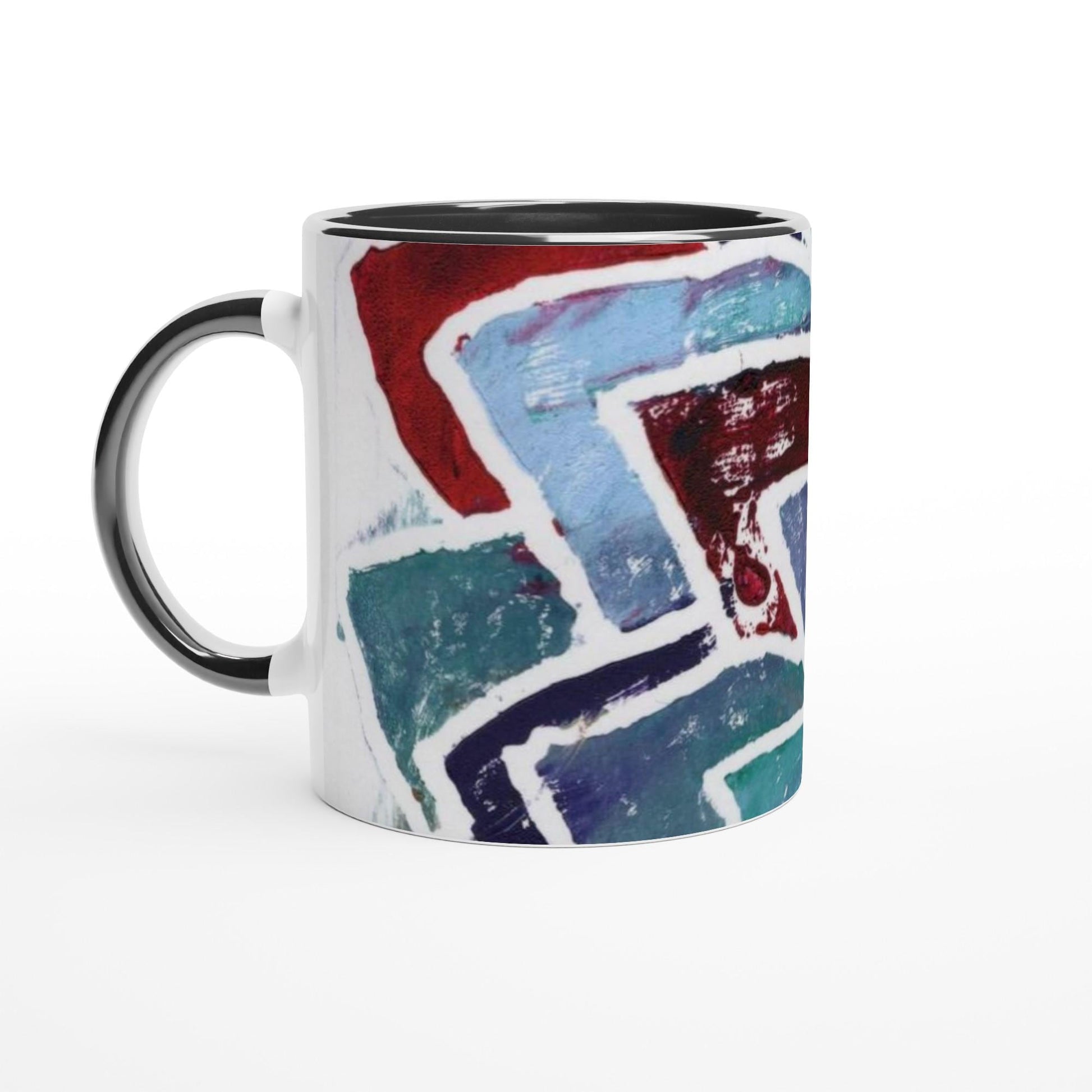White 11oz Ceramic Mug with Color Inside