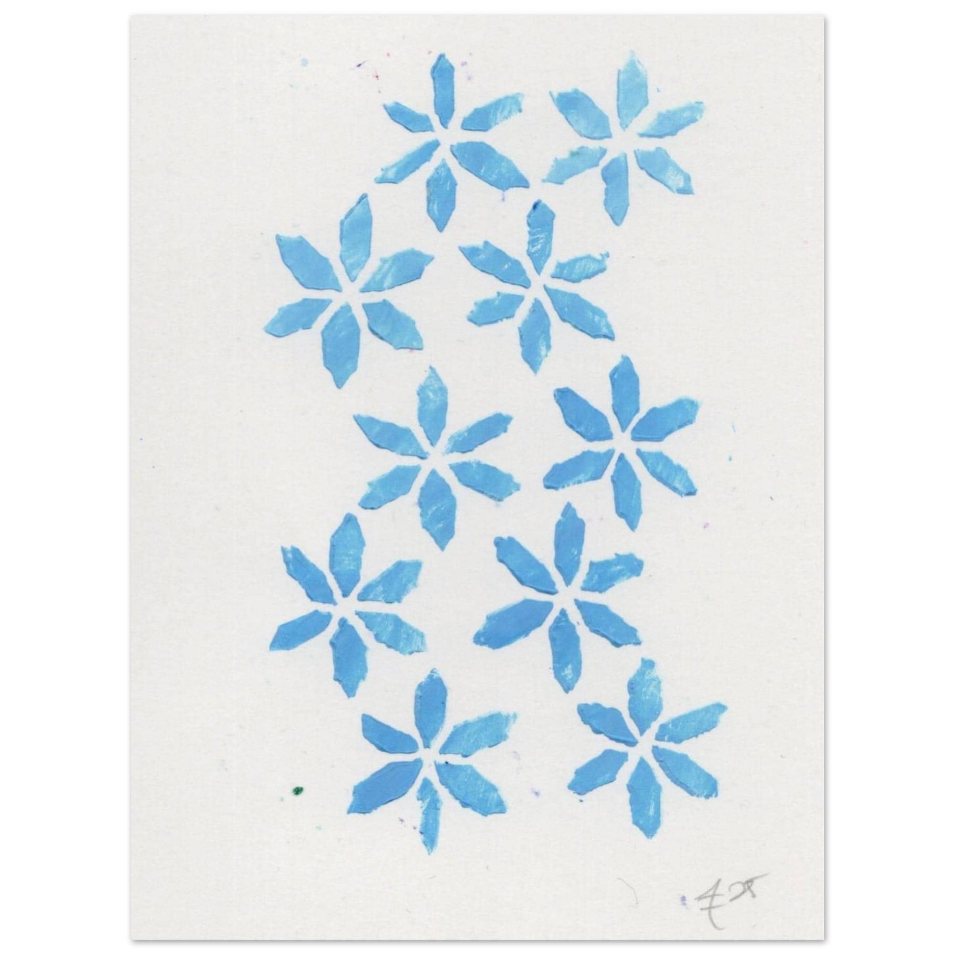 Ice Flowers Museum-Quality Matte Paper Poster