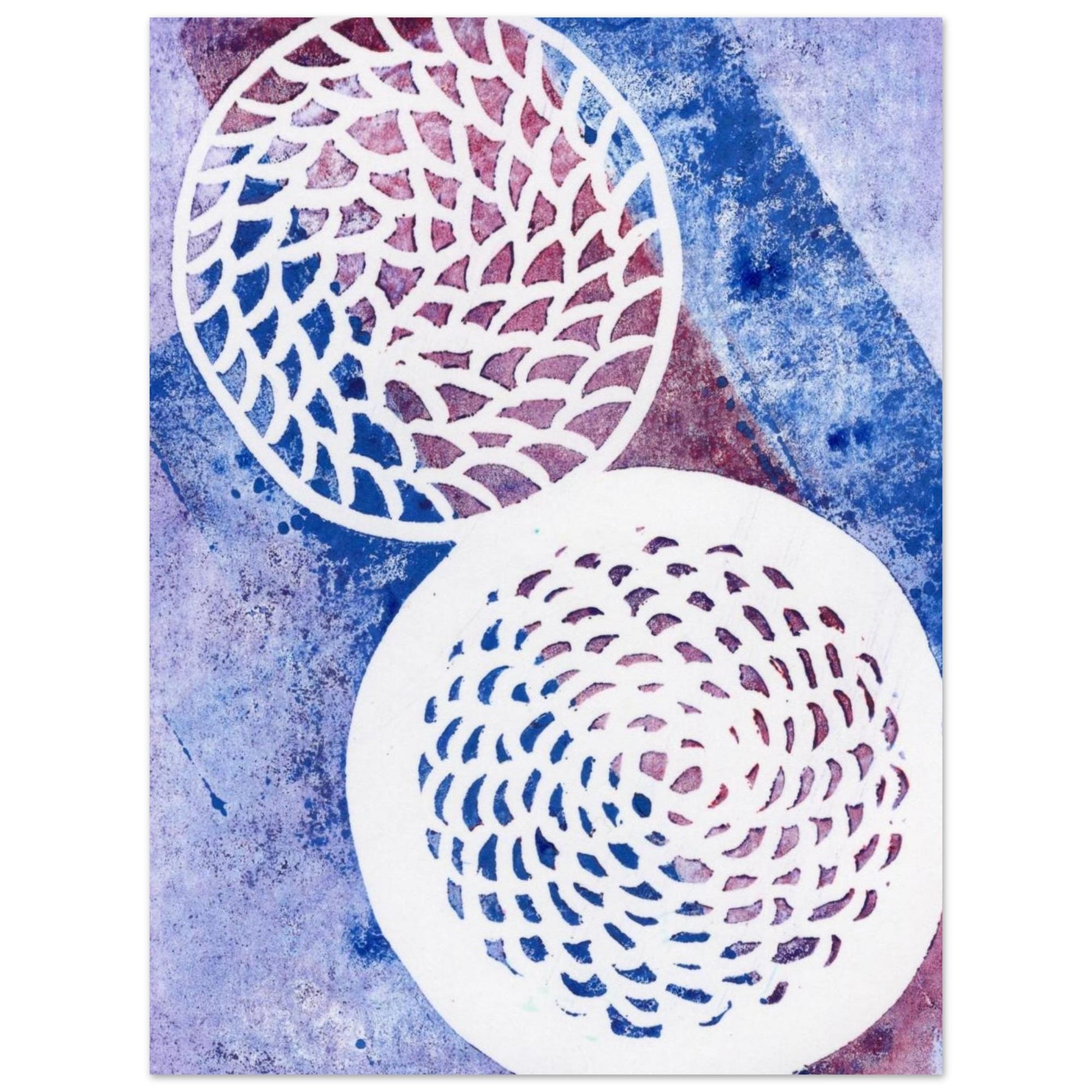 Woven Circles History Premium Semi-Glossy Paper Poster