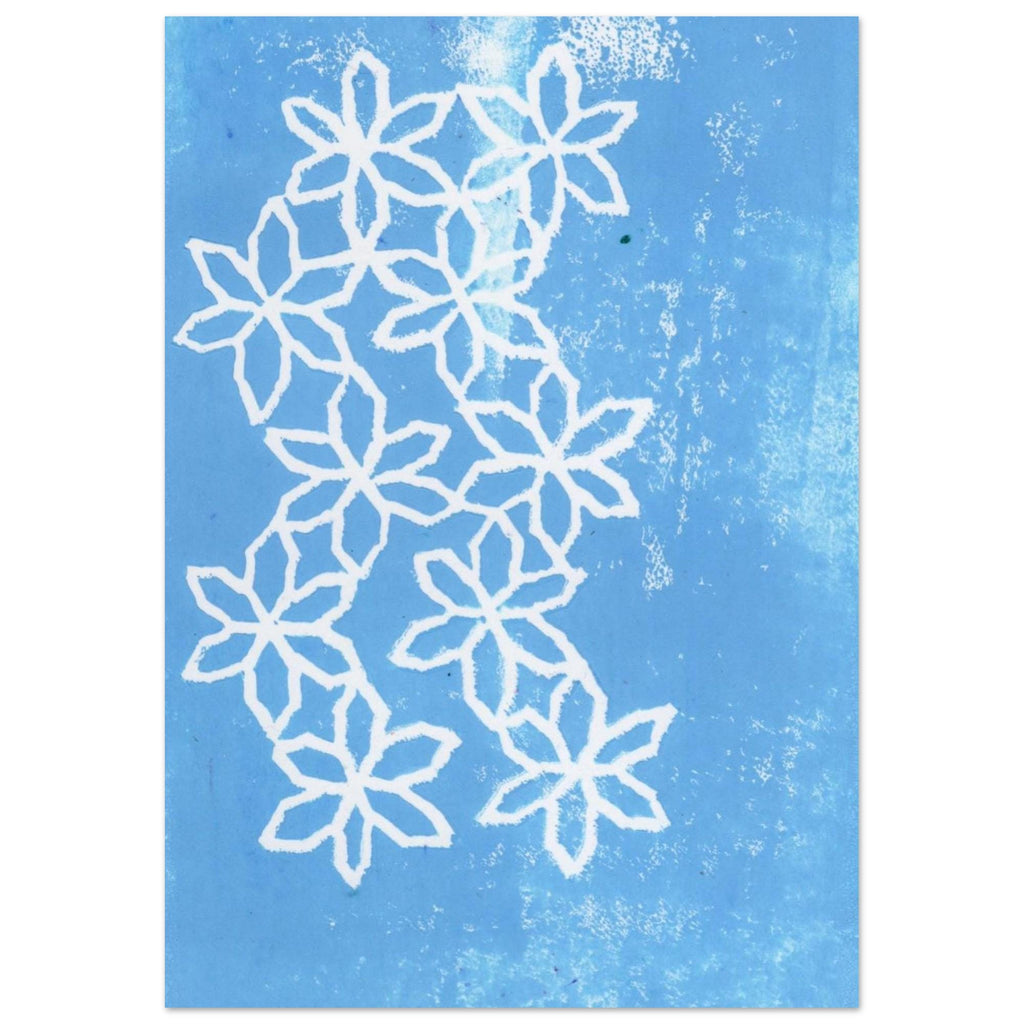 Flowers on Ice Aluminum Print