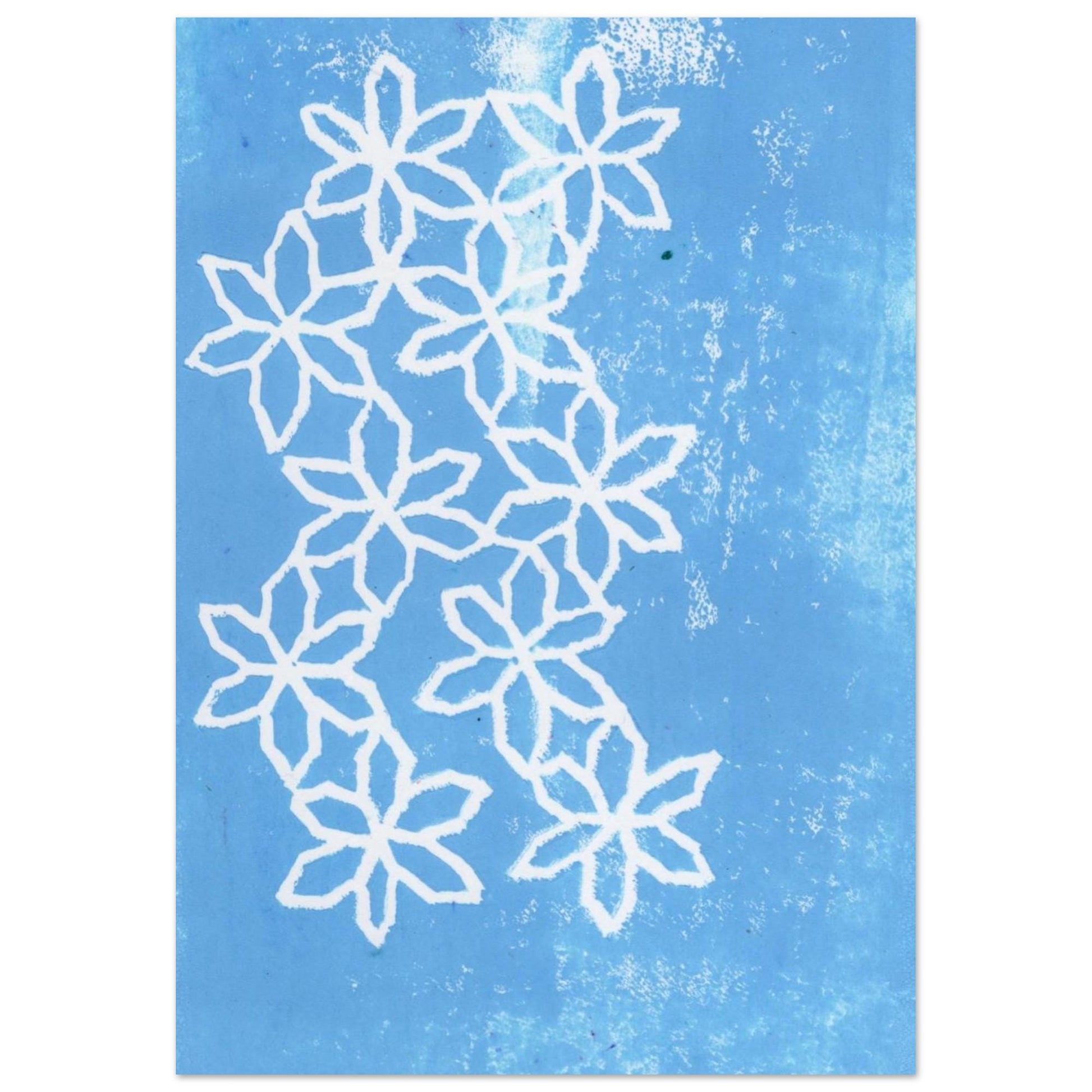 Flowers on Ice Aluminum Print