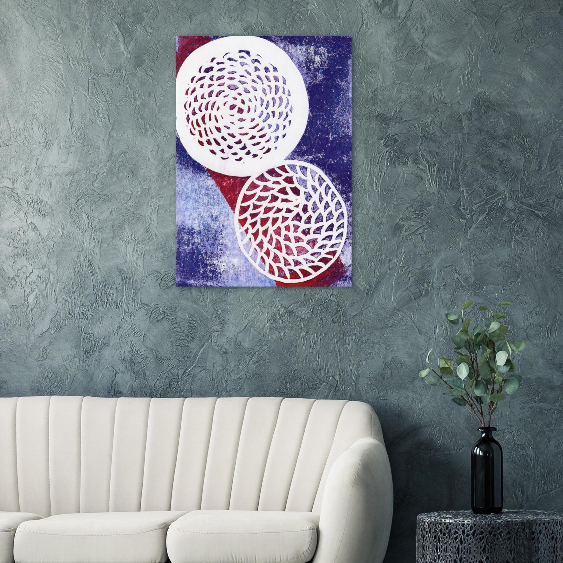 Rebel Woven Circle Aluminum Print (Imperial)