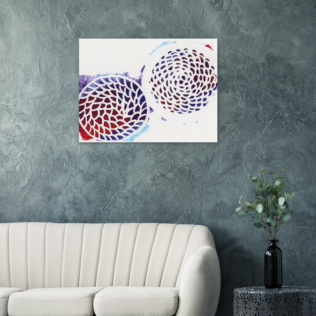 Multicolor Woven Circles Museum-Quality Matte Paper Poster