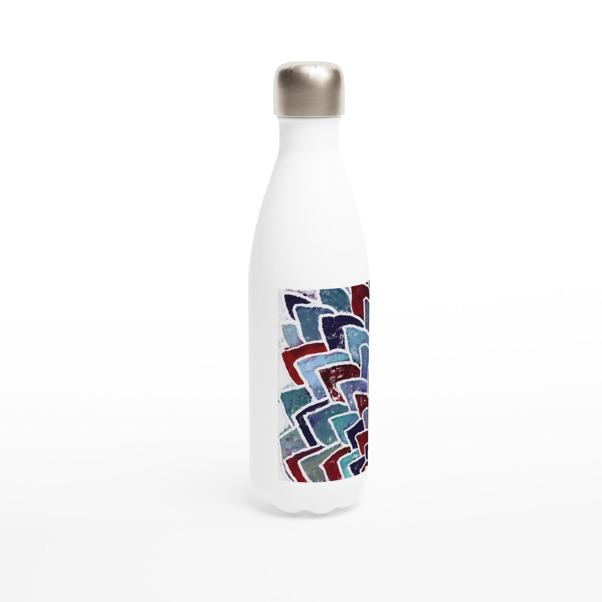 White 17oz Stainless Steel Water Bottle