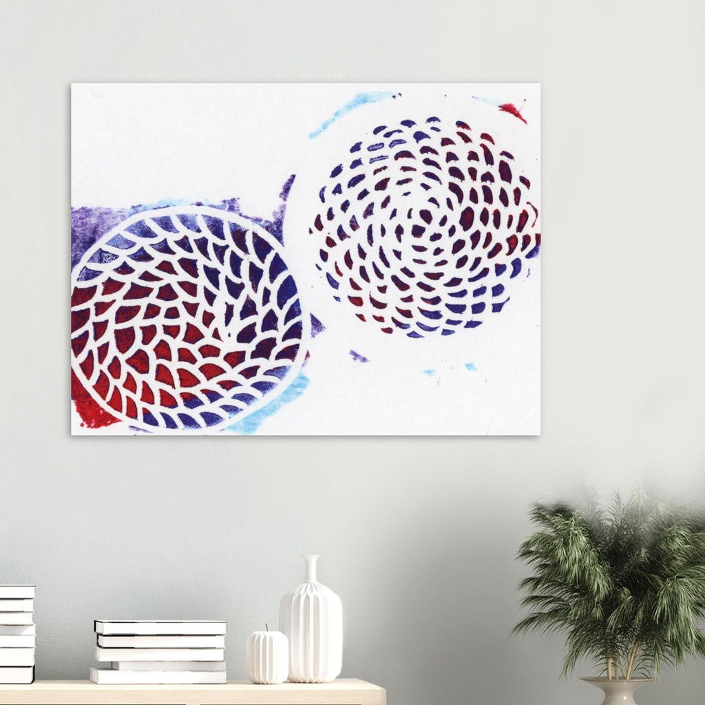 Multicolor Woven Circles Fine Art Poster