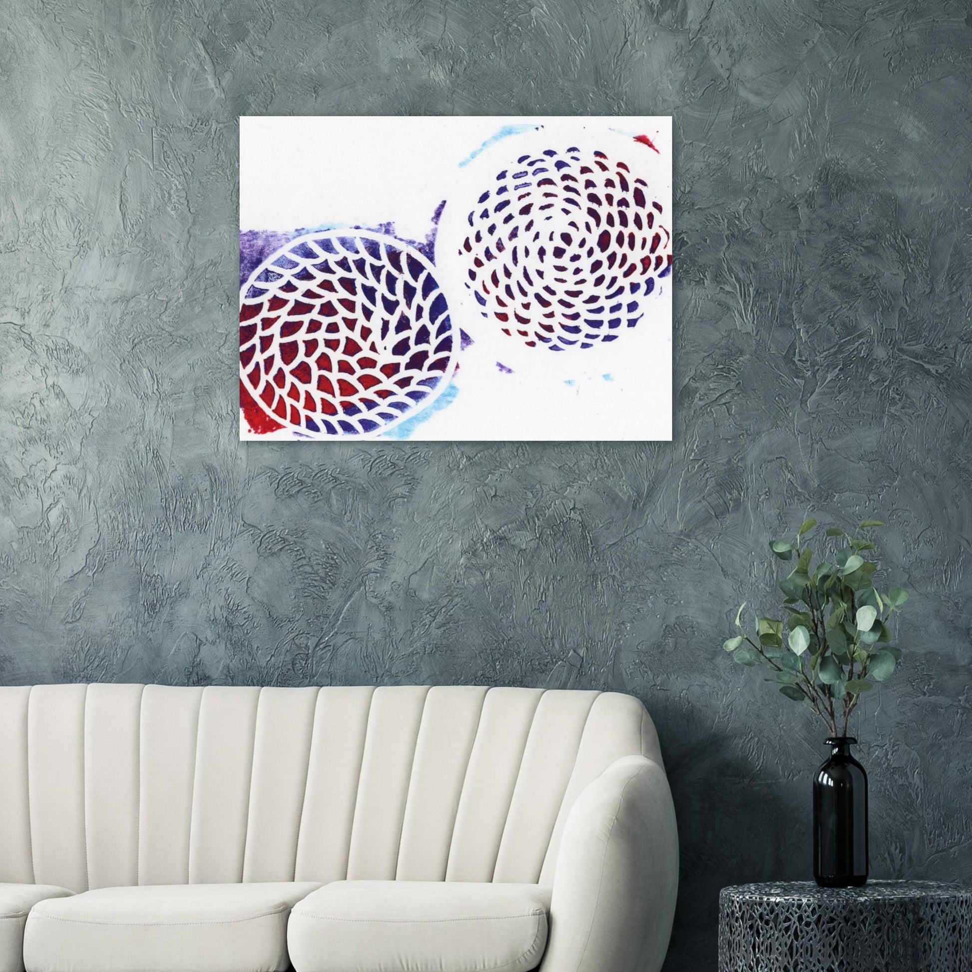 Multicolor Woven Circles Premium Matte Paper Poster (Imperial)